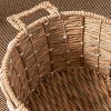 Cesicia Round Water Hyacinth Woven Basket with Handles - 18" x 18" x 12.2" - Natural Brown - For , Towels, Toys - 4 of 4