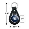 University of Nevada, Reno Primary Logo Black Leather Keychain - 2 of 4