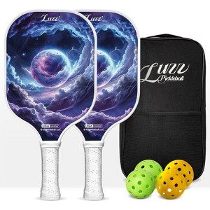 LUZZ Pickleball Paddles Set of 2 T700 Carbon Fiber Pickleball Paddle Sandblasted Surface with Honeycomb Core for Beginners - 1 of 4