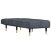 vidaXL Chaise Longue Dark Gray Velvet - 3 of 4