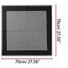 INSPIRE CHIC Women's Stripe Print Square Neckerchief Headband 27.56*27.56 inches(L*W) - 3 of 4