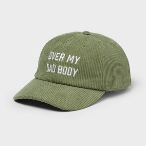 Father's Day Embroidered Corduroy Hat Olive Green - Spritz™ : Target