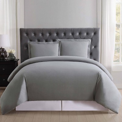 King Everyday Duvet Cover Set Gray - Truly Soft