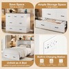 Full Size Murphy Bed with 1 Large Storage Drawer and Charging Station - 4 of 4