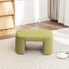 SEYNAR Modern Velvet Rectangle Accent Ottoman - 3 of 4