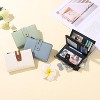 Wikineon Small Wallets for Women RFID Blocking Leather Trifold Clutch Wallet Credit Card Holder Wallet Card Case Purse with ID Window - 2 of 4