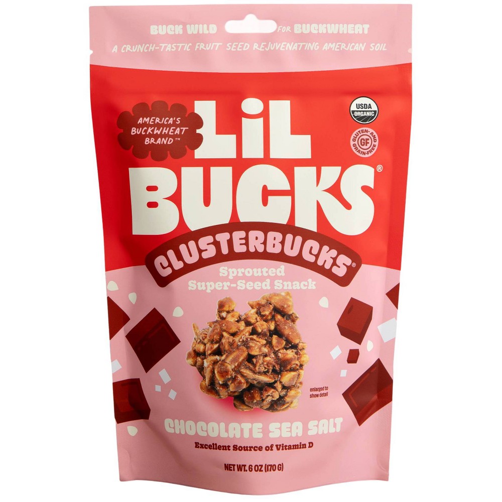 Lil Bucks Organic Chocolate Sea Salt Clusterbucks Granola - 6oz