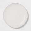 12pc Stoneware Wethersfield Artisan Dinnerware Set White - Threshold™: Microwave & Dishwasher Safe Dish Set - image 3 of 4