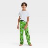 Boys' Minecraft Pajama Pants - Green - 3 of 3
