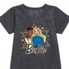 Barbie Hanukkah Doll Duo Graphic Short Sleeve Fleece Dress - Heather Charcoal - 5T - 2 of 2