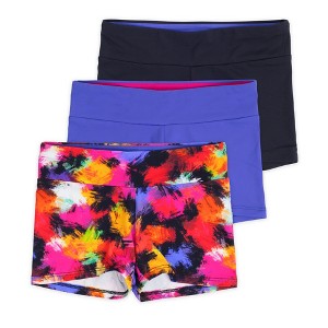 Lucky & Me Layla Girls Dance Shorts 3 Pack Size 6y Color Graffiti - 1 of 4
