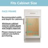 LOVMOR 2 Tier Pull Out Cabinet Organizer 13½" W x 21½" D, Slide Out Drawers with Wooden Handle, Sliding Shelves Organization - 4 of 4