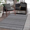 Washable Modern Geometric Printed Rug Non Slip Low Pile Rug Soft Throw Floor Cover Foldable Indoor Carpet for Living Room Bedroom Playroom - 4 of 4