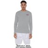 Loyola Marymount University Adult Sport Long Sleeve Left Chest Logo, Athletic Heather - 3 of 4