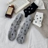 Anna-Kaci Women's 3-Pack Crew Socks with Allover Paw Print Pattern Soft Stretch Casual Sock Set - 4 of 4