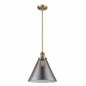 Cone - 1 Light Mini Pendant In Industrial Style-16 Inches Tall and 12 Inches Wide - 1 of 1