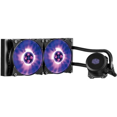  Cooler Master MasterLiquid ML240L RGB - 120 mm - 66.7 CFM - 30 dB(A) Noise - Liquid Cooler Cooler - 4-pin PWM, 3-pin 