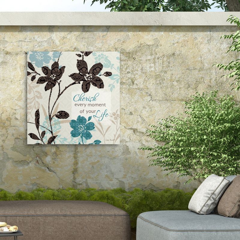 Lisa Audit Botanical Touch Quote I Outdoor Canvas Art, 5 of 8