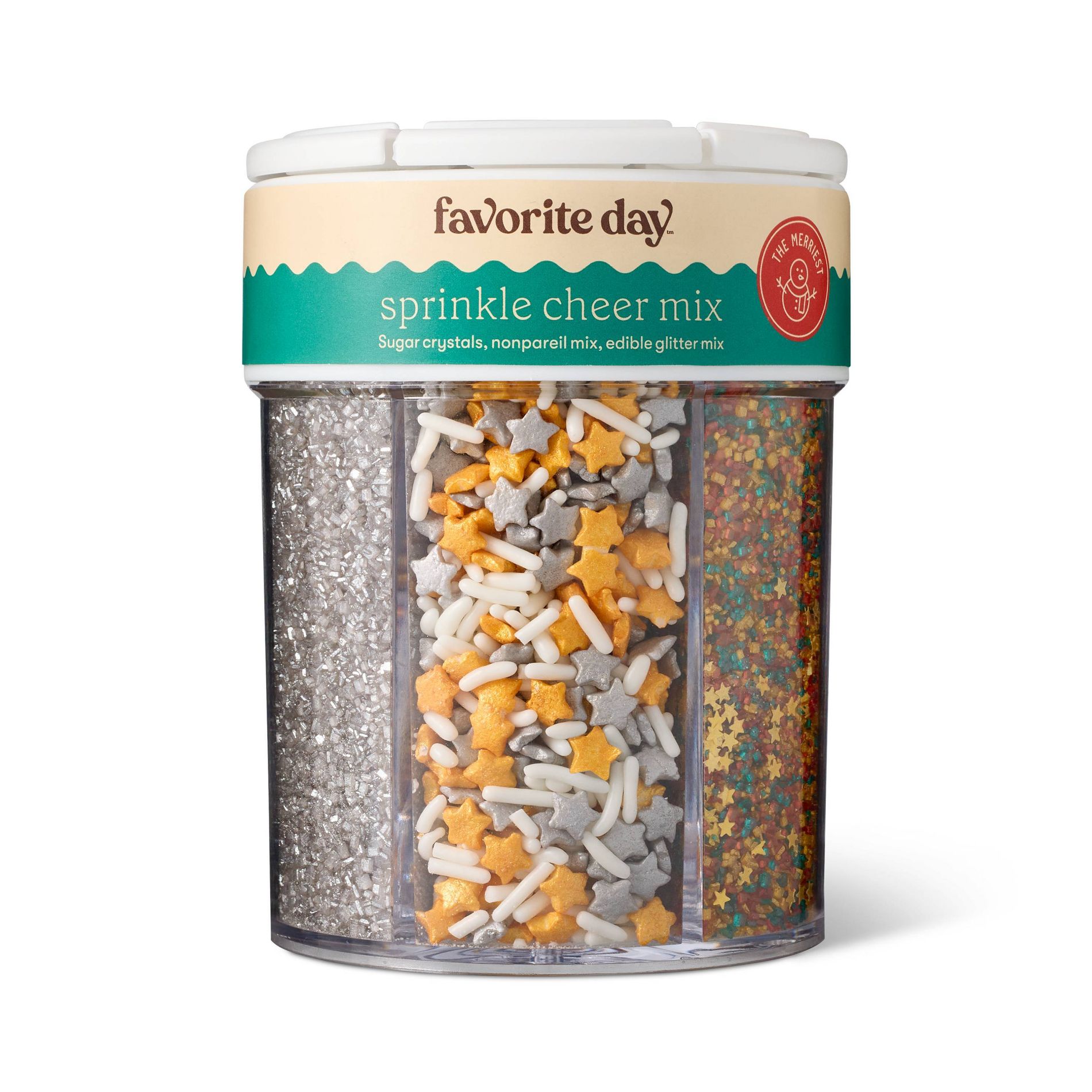 Holiday Premium 6 Cell Sprinkle Cheer Mix - 7.6oz - Favorite Day™