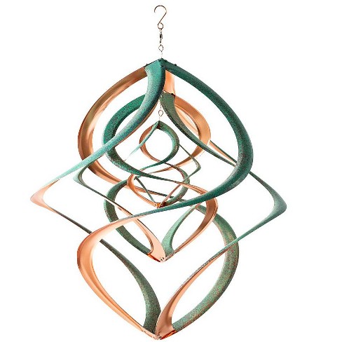 copper wind spinners hanging