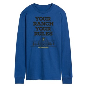 Men's - Yellowstone - Your Ranch Your Rules Long Sleeve Graphic T-Shirt - 1 of 4