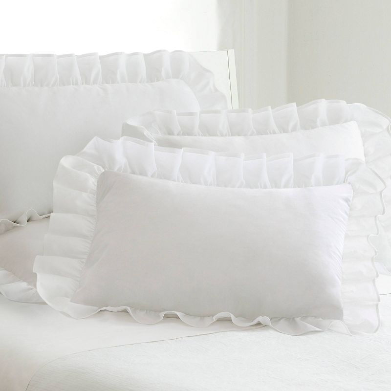 2pk Standard Ruffled Pillow Sham - Fresh Ideas, 5 of 10
