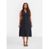 Rebdolls Women's Collette Button Down A Line Midi Dress - 4 of 4