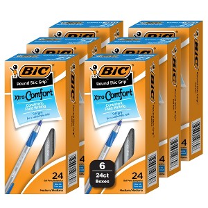 BIC Round Stic Xtra Life Ballpoint Pens, Medium Point (1.0mm), 144-Count Pack of Bulk Pens, No. 1 Selling Ballpoint Pens - 1 of 4