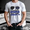 I Can't Fix But I Can Arrest It T-Shirt, Funny White Tee for Police Officers| OrnamentallyYou - 4 of 4