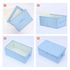 REGALWOVEN Fabric Collapsible Spacious Versatile Storage Bin with Lid and Handle 2 Pcs - 3 of 4