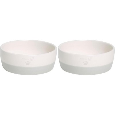 Ceramic Pet Bowl – Cute Cat Dish for Food or Water, Whisker Friendly, Non-Slip, 16oz, Microwave and Dishwasher Safe, Cat Face Design