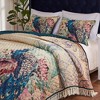 Greenland Home Fashions Eden Peacock Ecru Quilt Set, 3-Piece - 2 of 4