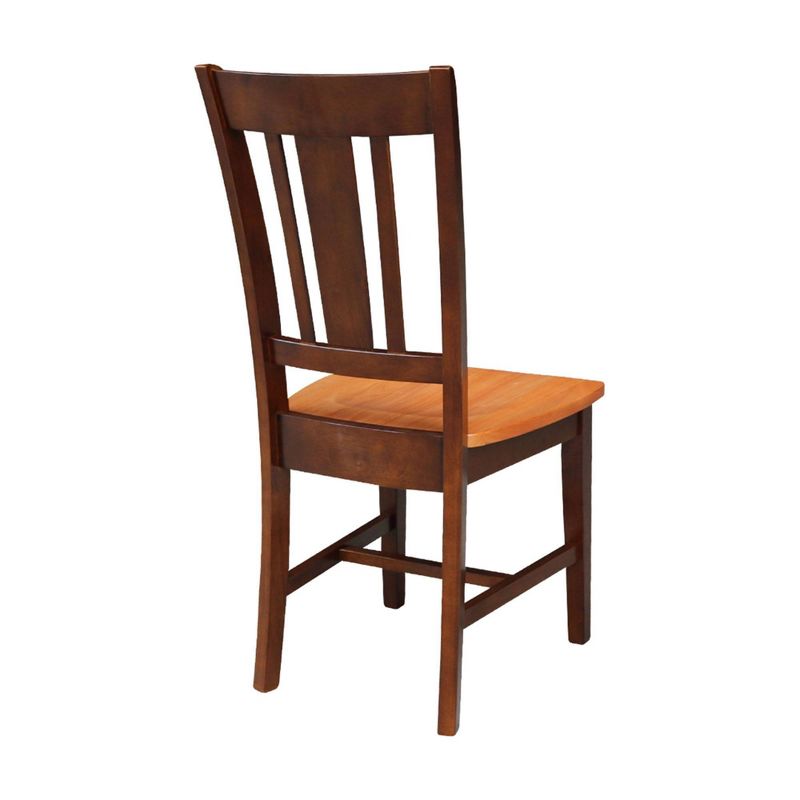 Set of 2 San Remo Splatback Chairs Cinnamon/Espresso - International Concepts, 4 of 13