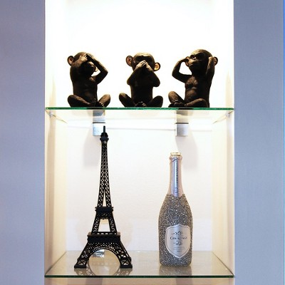 Black and Gold Resin Speak No Evil Monkey Figurine