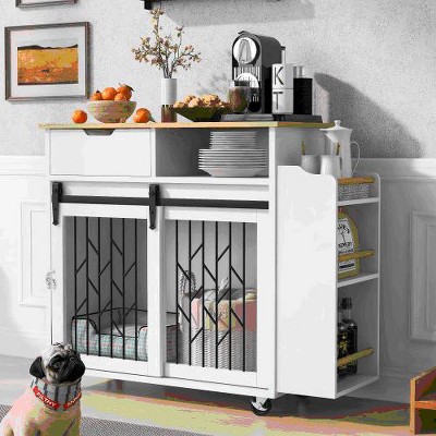 Gulches Pet Bed - Modern Furniture Style Dog Crate & Kitchen Island End Table