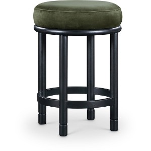 Meridian Furniture,Monette Green Velvet Counter Stool - 1 of 4