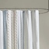 LunaLulinlk Cotton Printed Shower Curtain with Chenille - 4 of 4