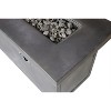 24" H Concrete Outdoor Fire Pit Table with Propane and Natural Gas Compatibility - 2 of 4