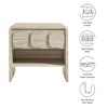 Modway Toscana 1-Drawer Nightstand - Mid-Century Modern Wood Bedside Table with Storage and Sleek Tapered Legs - 2 of 4