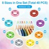 Unique Bargains Hanging Clothes Round Pre-printed Clothing Rack Dividers 40 Pcs - 3 of 3