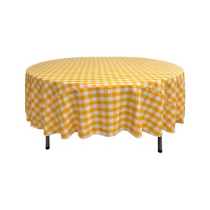 Slickblue Polyester Gingham Checkered Round Tablecloth - 1 of 1