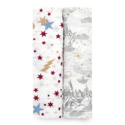 aden + anais Classic Muslin Swaddle Blankets Harry Potter Iconic - 2pk