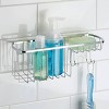 iDESIGN Gia Shower Suction Combo Basket Chrome - 3 of 4