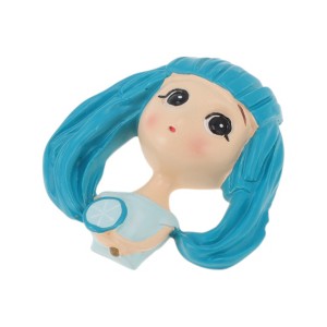 Unique Bargains Decorative Magnets Magnetic Fridge Sticker Irregular Shape Resin Lilac Beige 1Pc - 1 of 3