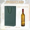 Unique Bargains Thick Kraft Paper Gold Edge Wine Gift Bags 13.7" x 7" x 3.5" 3 Pcs - 2 of 4