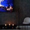 Nearly Natural 6-ft Pre-Lit Halloween Black Willow Artificial Fall Tree with 160 Orange and Purple LED Lights - 4 of 4