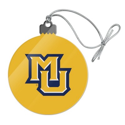 Marquette University Secondary Logo Acrylic Christmas Tree Holiday Ornament