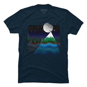 Men's Design By Humans Christmas night By recklessframee T-Shirt - 1 of 4