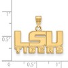 Black Bow Jewelry 14k Yellow Gold Louisiana State Fighting Tigers NCAA Small Pendant - 2 of 3