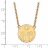 Black Bow Jewelry 14k Yellow Gold Edmonton Oilers NHL Necklace 18 Inch - 2 of 4